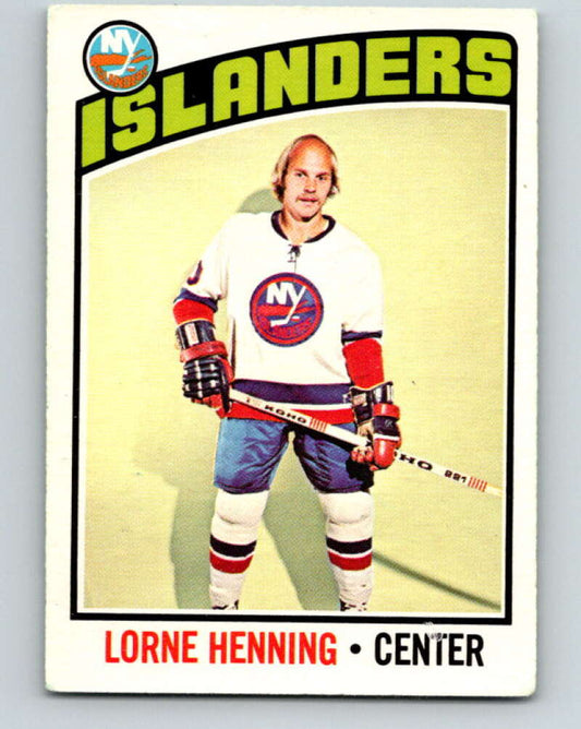 1976-77 O-Pee-Chee #193 Lorne Henning  New York Islanders  V12261