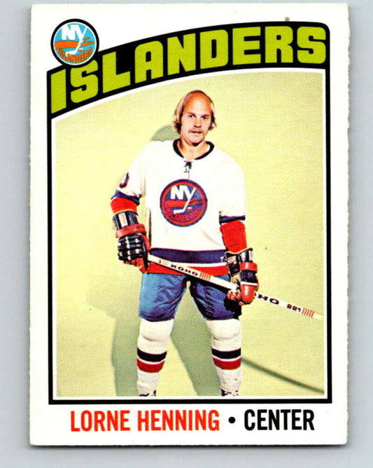 1976-77 O-Pee-Chee #193 Lorne Henning  New York Islanders  V12262