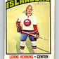 1976-77 O-Pee-Chee #193 Lorne Henning  New York Islanders  V12264