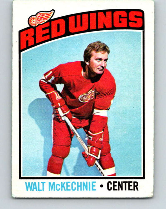 1976-77 O-Pee-Chee #196 Walt McKechnie  Detroit Red Wings  V12269