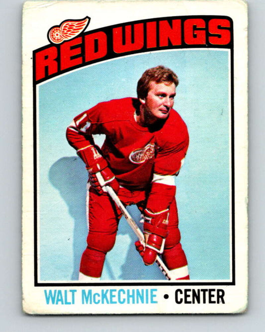 1976-77 O-Pee-Chee #196 Walt McKechnie  Detroit Red Wings  V12270