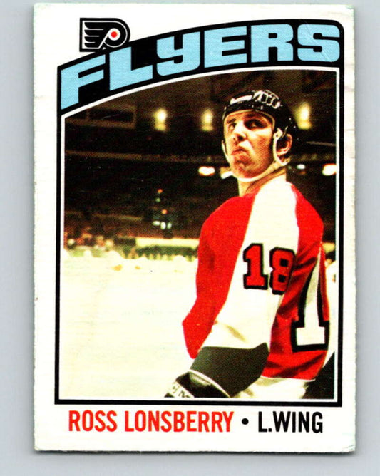 1976-77 O-Pee-Chee #201 Ross Lonsberry  Philadelphia Flyers  V12283