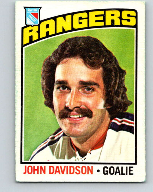 1976-77 O-Pee-Chee #204 John Davidson  New York Rangers  V12291