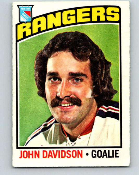 1976-77 O-Pee-Chee #204 John Davidson  New York Rangers  V12292