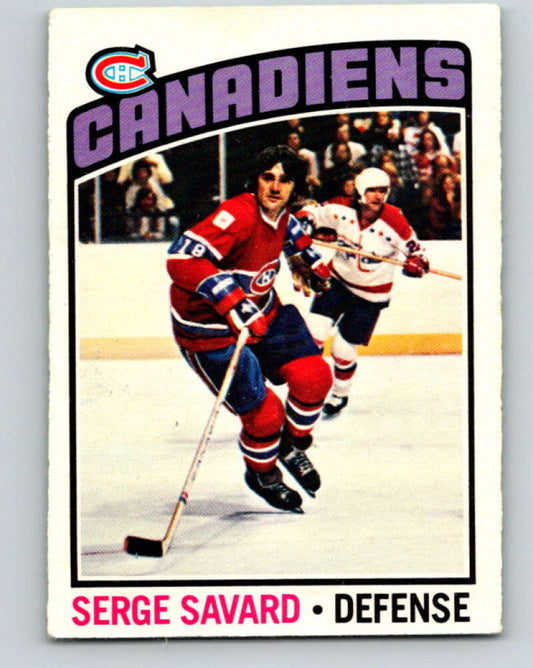 1976-77 O-Pee-Chee #205 Serge Savard  Montreal Canadiens  V12294