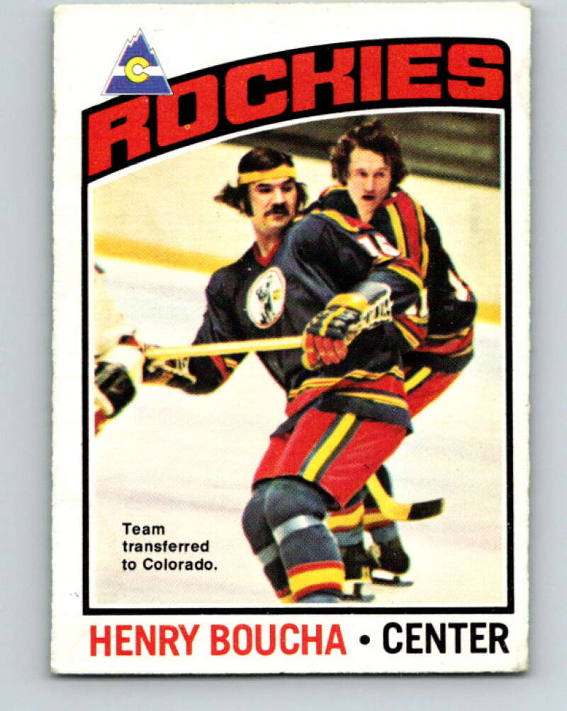 1976-77 O-Pee-Chee #209 Henry Boucha  Colorado Rockies  V12304