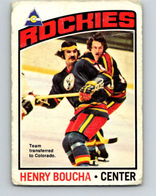 1976-77 O-Pee-Chee #209 Henry Boucha  Colorado Rockies  V12305