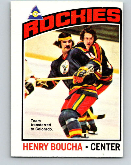 1976-77 O-Pee-Chee #209 Henry Boucha  Colorado Rockies  V12306