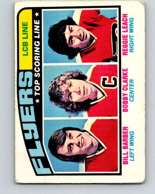 1976-77 O-Pee-Chee #215 Barber/Clarke/Leach LCB  V12321