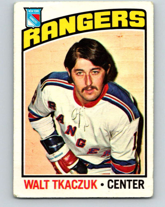 1976-77 O-Pee-Chee #220 Walt Tkaczuk  New York Rangers  V12335