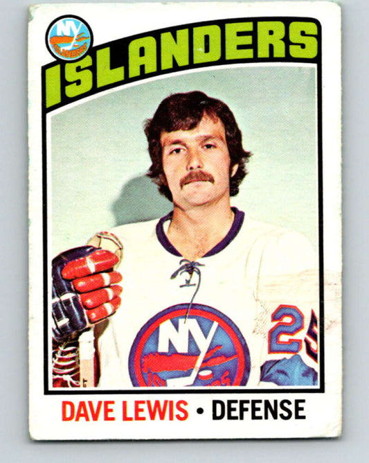 1976-77 O-Pee-Chee #221 Dave Lewis  New York Islanders  V12337