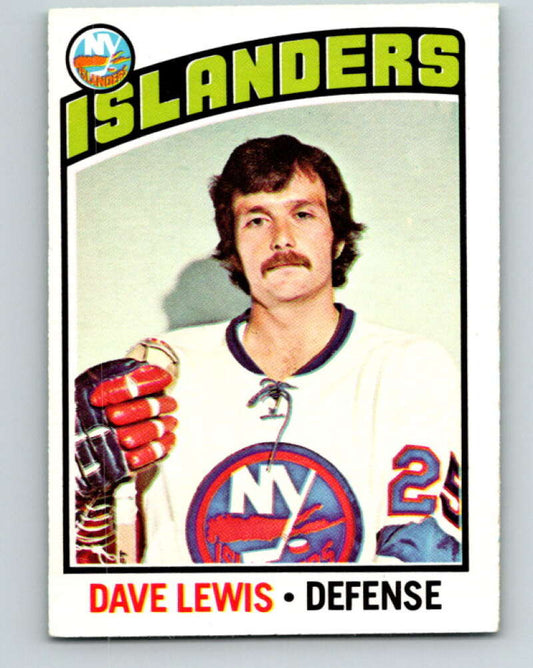 1976-77 O-Pee-Chee #221 Dave Lewis  New York Islanders  V12338