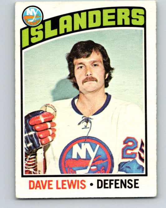 1976-77 O-Pee-Chee #221 Dave Lewis  New York Islanders  V12339