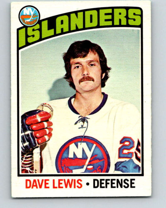 1976-77 O-Pee-Chee #221 Dave Lewis  New York Islanders  V12340