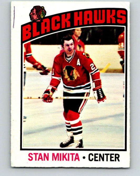 1976-77 O-Pee-Chee #225 Stan Mikita  Chicago Blackhawks  V12346