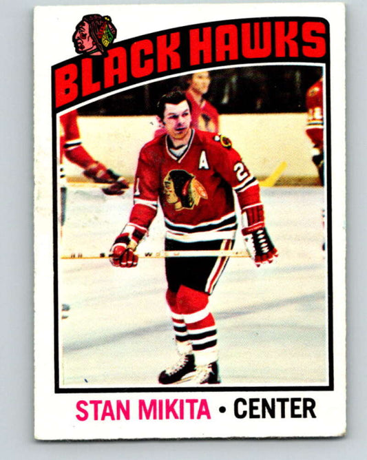 1976-77 O-Pee-Chee #225 Stan Mikita  Chicago Blackhawks  V12348