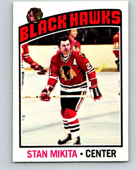 1976-77 O-Pee-Chee #225 Stan Mikita  Chicago Blackhawks  V12350