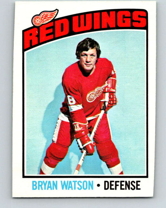 1976-77 O-Pee-Chee #228 Bryan Watson  Detroit Red Wings  V12358