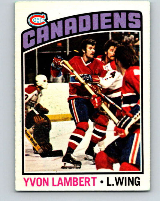 1976-77 O-Pee-Chee #232 Yvon Lambert  Montreal Canadiens  V12366