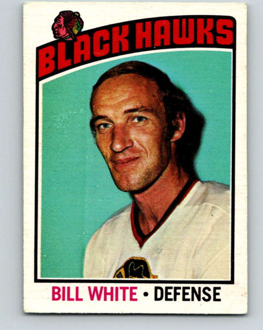 1976-77 O-Pee-Chee #235 Bill White  Chicago Blackhawks  V12372