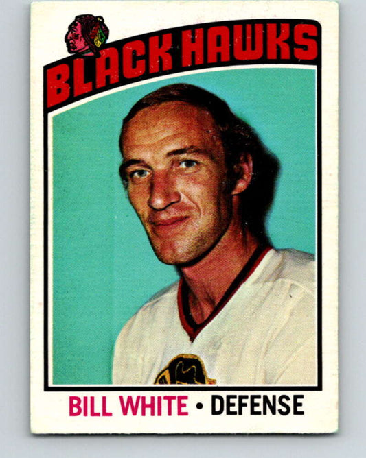 1976-77 O-Pee-Chee #235 Bill White  Chicago Blackhawks  V12373