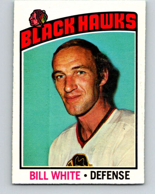 1976-77 O-Pee-Chee #235 Bill White  Chicago Blackhawks  V12374
