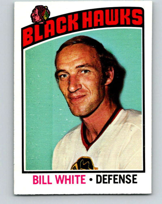 1976-77 O-Pee-Chee #235 Bill White  Chicago Blackhawks  V12375