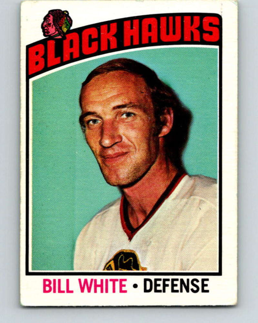 1976-77 O-Pee-Chee #235 Bill White  Chicago Blackhawks  V12376