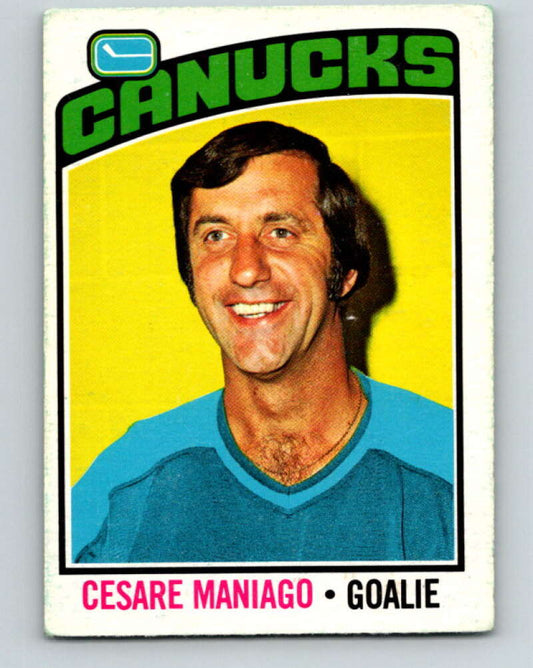 1976-77 O-Pee-Chee #240 Cesare Maniago  Vancouver Canucks  V12385