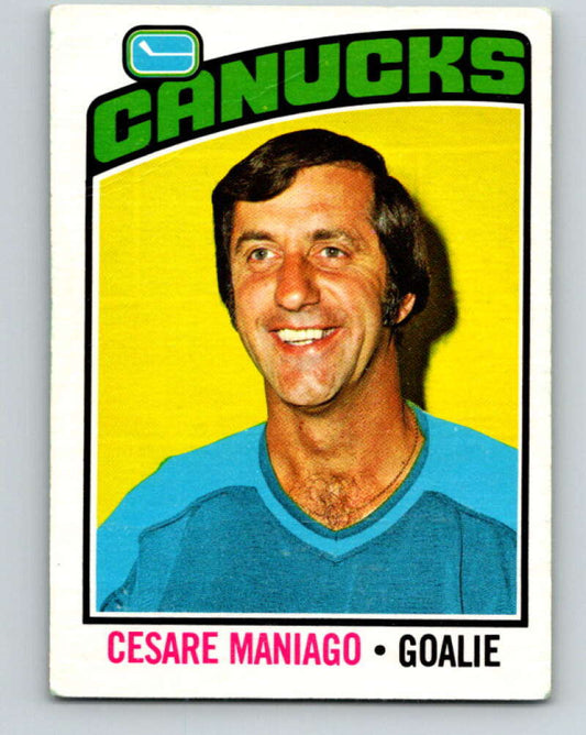 1976-77 O-Pee-Chee #240 Cesare Maniago  Vancouver Canucks  V12386