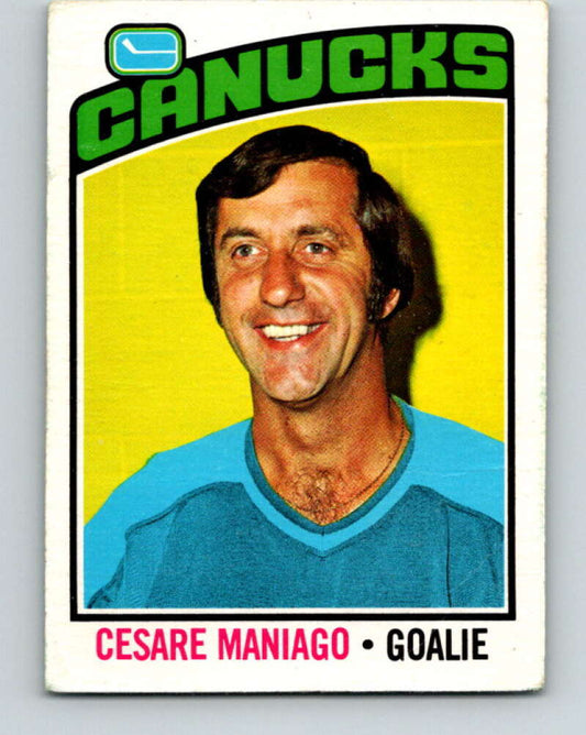 1976-77 O-Pee-Chee #240 Cesare Maniago  Vancouver Canucks  V12387