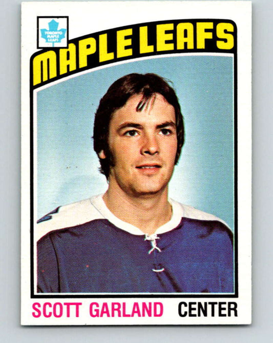 1976-77 O-Pee-Chee #243 Scott Garland  RC Rookie Toronto  V12394