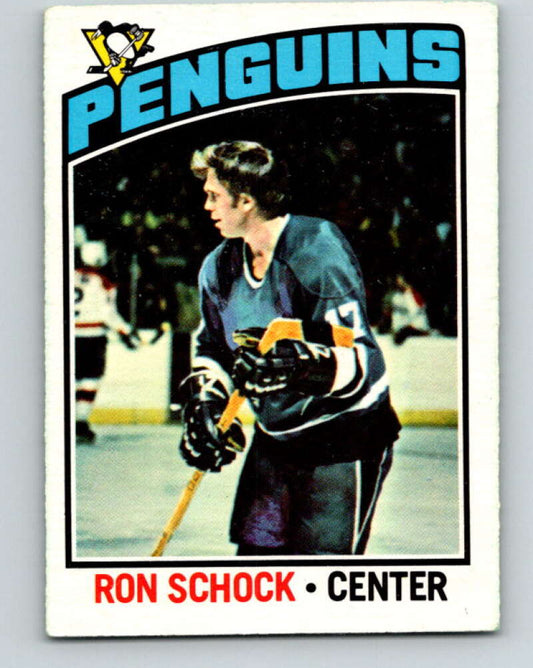 1976-77 O-Pee-Chee #248 Ron Schock  Pittsburgh Penguins  V12412