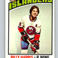 1976-77 O-Pee-Chee #252 Billy Harris  New York Islanders  V12428
