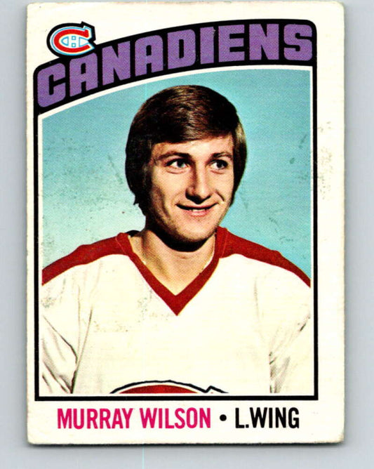 1976-77 O-Pee-Chee #254 Murray Wilson  Montreal Canadiens  V12431