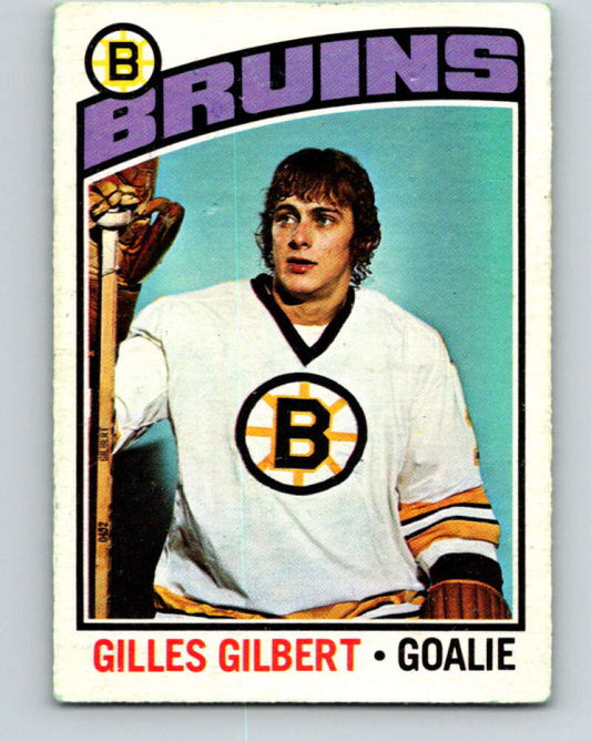 1976-77 O-Pee-Chee #255 Gilles Gilbert  Boston Bruins  V12432