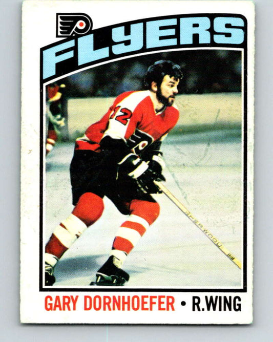 1976-77 O-Pee-Chee #256 Gary Dornhoefer  Philadelphia Flyers  V12437