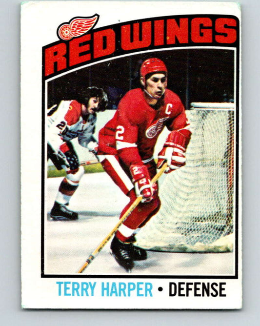 1976-77 O-Pee-Chee #262 Terry Harper  Detroit Red Wings  V12653