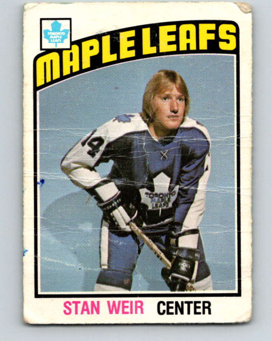 1976-77 O-Pee-Chee #270 Stan Weir  Toronto Maple Leafs  V12671