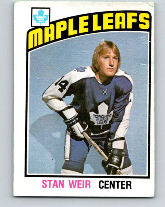 1976-77 O-Pee-Chee #270 Stan Weir  Toronto Maple Leafs  V12672