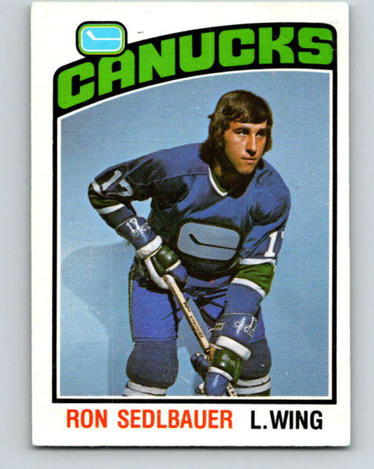 1976-77 O-Pee-Chee #271 Ron Sedlbauer  RC Rookie  Canucks  V12675