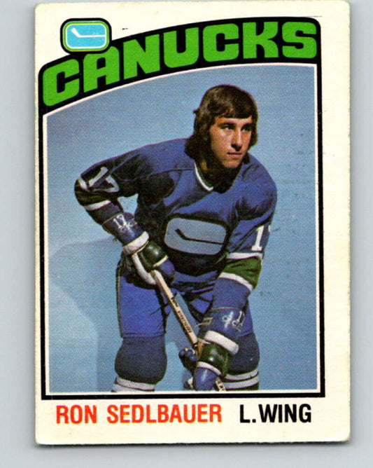1976-77 O-Pee-Chee #271 Ron Sedlbauer  RC Rookie  Canucks  V12676