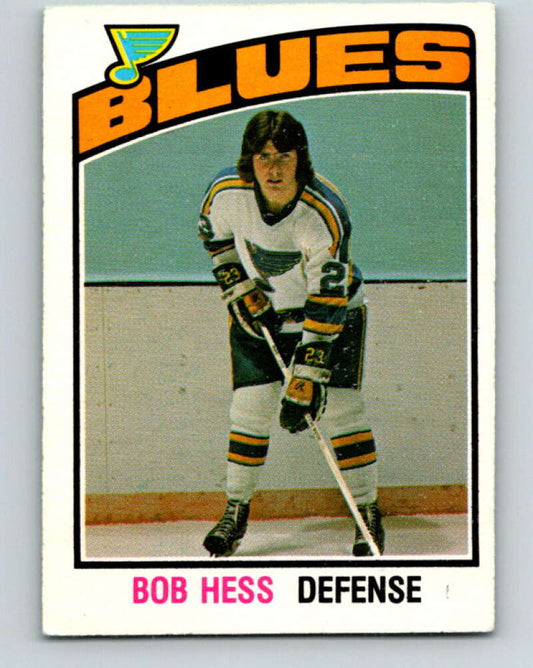 1976-77 O-Pee-Chee #277 Bob Hess  St. Louis Blues  V12685