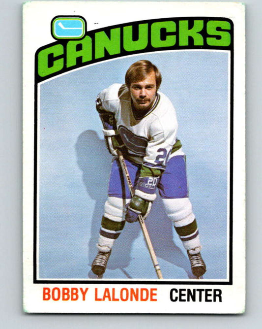 1976-77 O-Pee-Chee #278 Bobby Lalonde  Vancouver Canucks  V12688