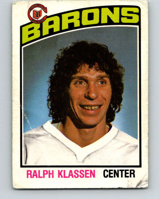 1976-77 O-Pee-Chee #282 Ralph Klassen  RC Rookie Barons  V12701