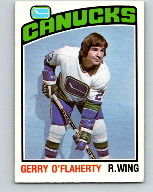 1976-77 O-Pee-Chee #287 Gerry O'Flaherty  Vancouver Canucks  V12718