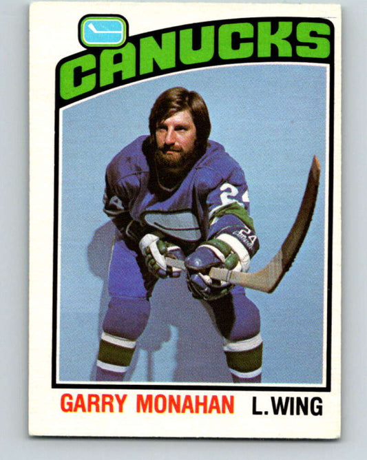 1976-77 O-Pee-Chee #295 Garry Monahan  Vancouver Canucks  V12735