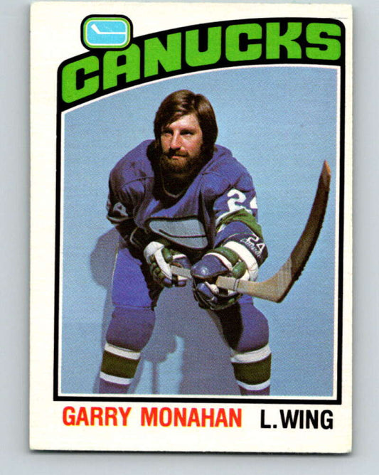 1976-77 O-Pee-Chee #295 Garry Monahan  Vancouver Canucks  V12735