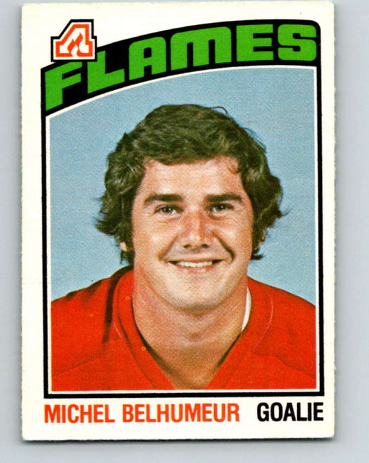 1976-77 O-Pee-Chee #296 Michel Belhumeur  Atlanta Flames  V12737