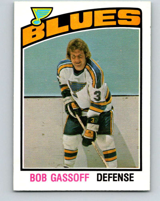1976-77 O-Pee-Chee #301 Bob Gassoff  St. Louis Blues  V12748
